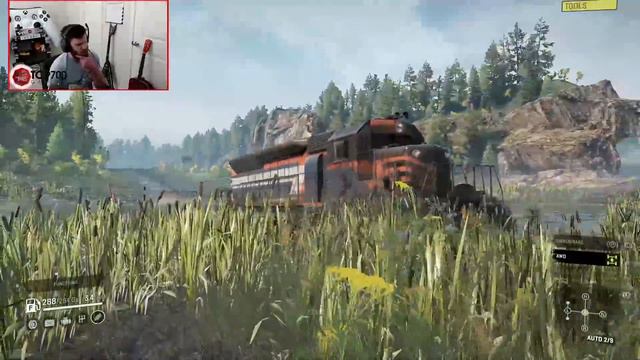 SnowRunner: DRIVEABLE LOCOMOTIVE!? смотреть онлайн