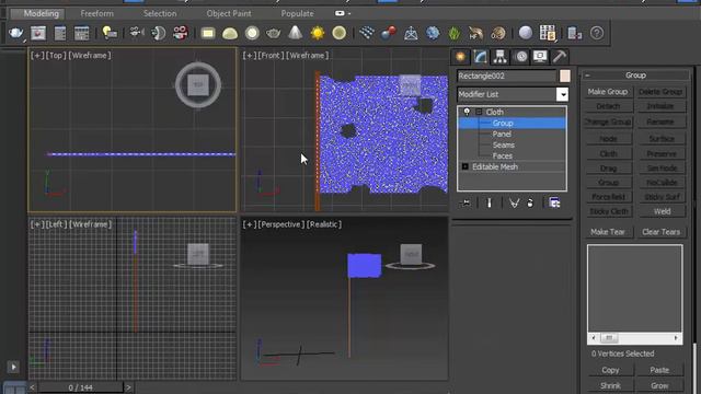 Cloth modify in 3d max 2 شرح смотреть онлайн