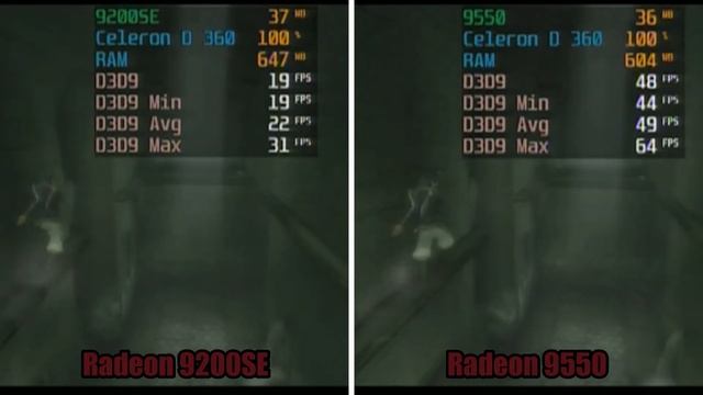 Radeon 9200SE Vs Radeon 9550 Test In 10 Games Intel Celeron D 360 (No FPS Drop Capture Card)