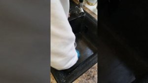 Реставрация мойки, из искусственного камня, акриловая мойка ч.1