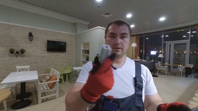 Ночной монтаж IP камеры в кафе, и перенос старой камеры на новое место. смотреть онлайн