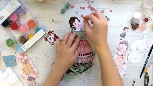 Декорирование бумажных кукол смотреть онлайн