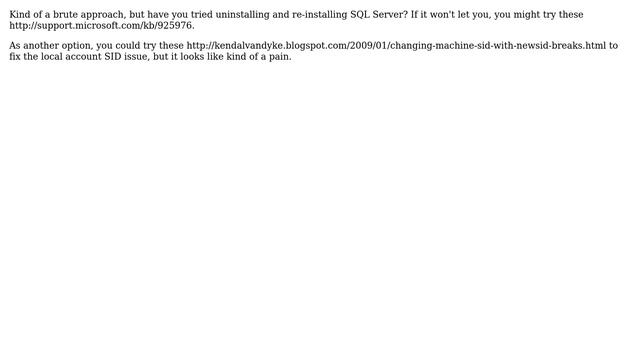 DevOps & SysAdmins: Fixing SQL Server 2005 after demoting the server from Active Directory смотреть онлайн
