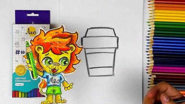 Как нарисовать КОФЕ - просто рисуем няшку смотреть онлайн