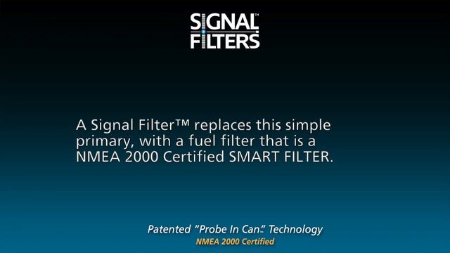 Signal Filters™ N2K Smart Fuel Filter explained in animation. смотреть онлайн