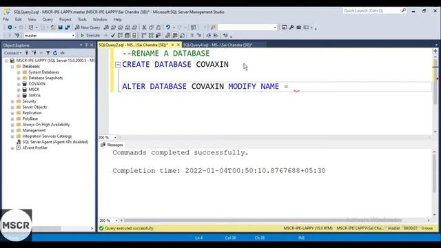 #SQL 4 || Rename a Database смотреть онлайн