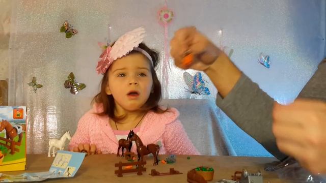 Лего "ФЕРМА" игровой конструктор: лошади, скачки! Lego "FARM" game designer: horses, riders! смотреть онлайн