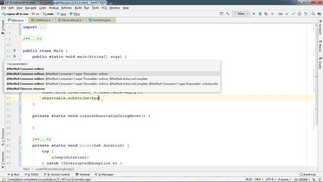 #9 RxJava - Empty vs Never Observable смотреть онлайн