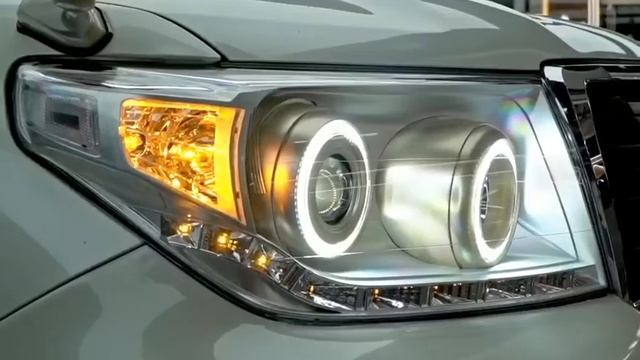 LED headlight for Toyota FJ200 LED Land Cruiser Angel Eye Head Lamp 2007-2018 year смотреть онлайн