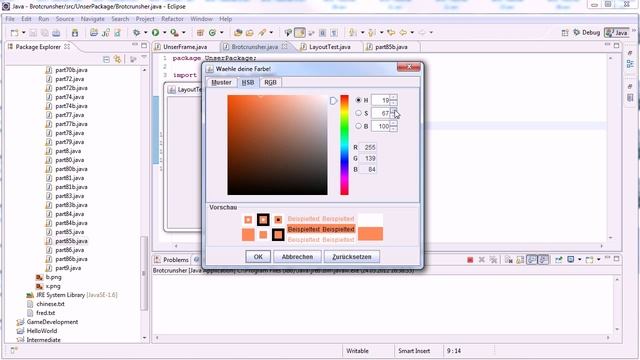 Java Tutorial 83 - JColorChooser смотреть онлайн