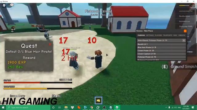[ROBLOX] HACK NOK PIECE AUTO FARM / AUTO QUEST / TELEPORTS ALL SCRIPT NEW - HN GAMING смотреть онлайн