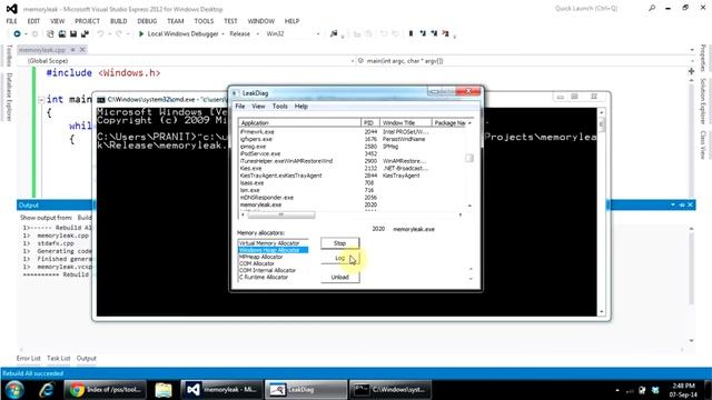 Detect memory leak using LeakDiag смотреть онлайн