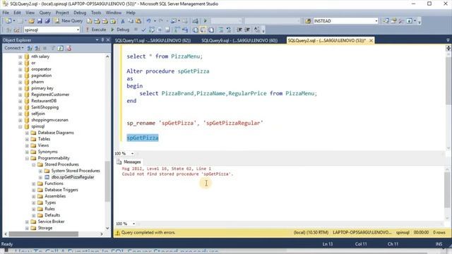 Stored Procedure In Sql Server смотреть онлайн