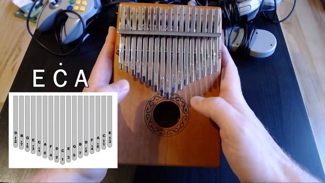 Kalimba - HEDWIG'S THEME (Harry Potter). Tutorial смотреть онлайн