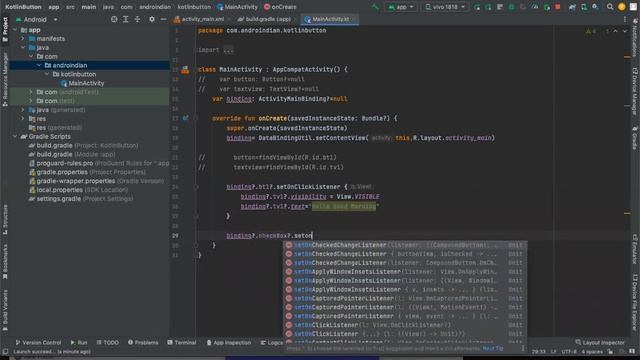Checkbox using in Kotlin |Android Tutorials | AndroIndian смотреть онлайн