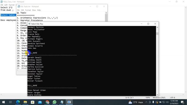 SQL Alias and Concatenation | SQL Full Course | ORCL смотреть онлайн