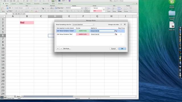 Add Conditional Formatting in Excel for Mac 2011 смотреть онлайн