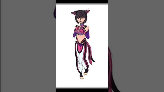 Street Fighter Juri Timelapse Drawing смотреть онлайн