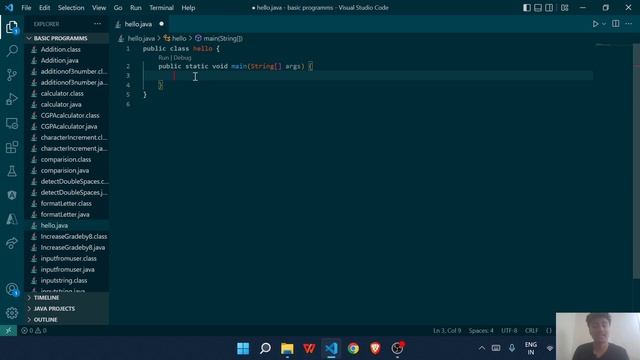 Hello World Program in Java | Write a Hello world program in java #Java смотреть онлайн