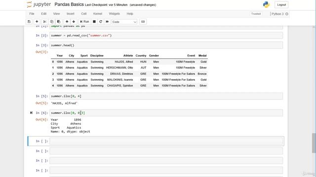 14. Slicing Rows and Columns with iloc (position-based indexing) смотреть онлайн