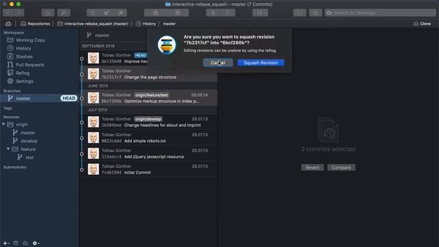 More Productive in Git #6: Interactive Rebase смотреть онлайн