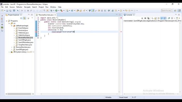 Java Program to Reverse a Number | Eclipse |Coding | Programming смотреть онлайн