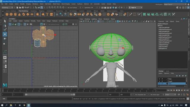 6. Делаем UV развёртку в Maya 2018 для игры на UE4. Часть 1 / Jons Kern смотреть онлайн