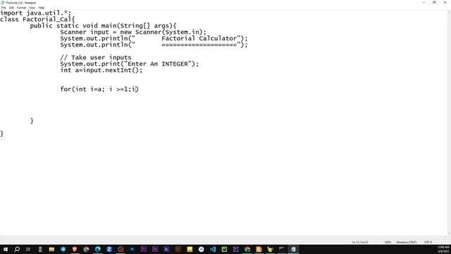 Factorial Calculator | Simple java program #2 #java #factorial смотреть онлайн