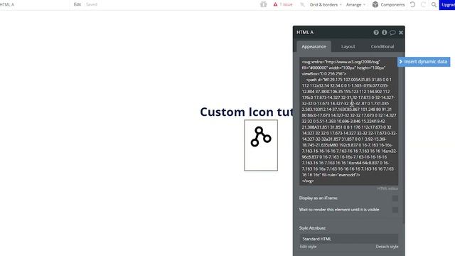 How To Upload A Custom Icon & Change Its Color - Bubble.io смотреть онлайн