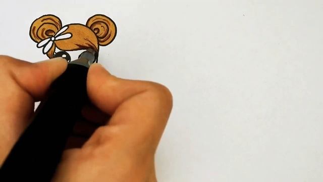 Как нарисовать девочку/рисунки для наклеек/рисунок девочка пошагово смотреть онлайн