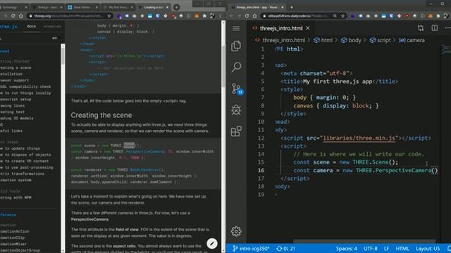 Introduction to Three.JS смотреть онлайн