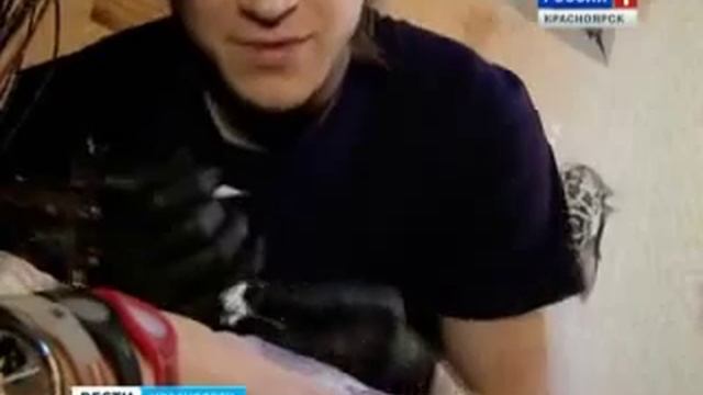 Красноярка сделала татуировку своему коту смотреть онлайн