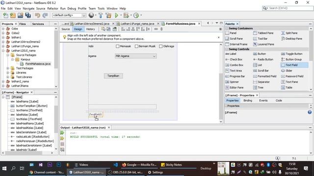 Tutorial Pemmrograman Java - GUI - ComboBox смотреть онлайн