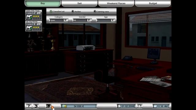 Horse Racing Manager 2 English - Gameplay Day 5 [PC] 1080p смотреть онлайн