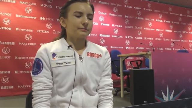 Дарья Усачёва | Интервью | Финал Гран При среди Юниоров 2019/20 смотреть онлайн