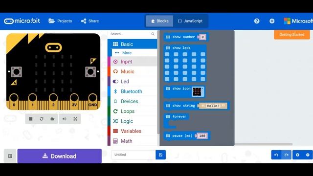 Microbit или первая программа на микрокомпьютере! смотреть онлайн