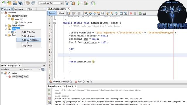 como conectar sql y java - crear una conexion sql en java смотреть онлайн