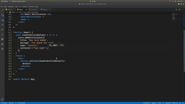 React Notification смотреть онлайн