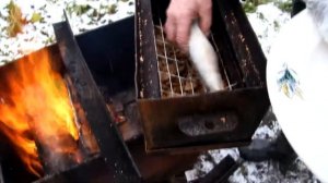 Секрет приготовления речного окуня (любой рыбы) на мангале БЕЗ КОПОТИ
