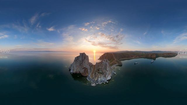 Lake Baikal - the Deepest Lake in the Wold. 360 aerial video in 12K смотреть онлайн