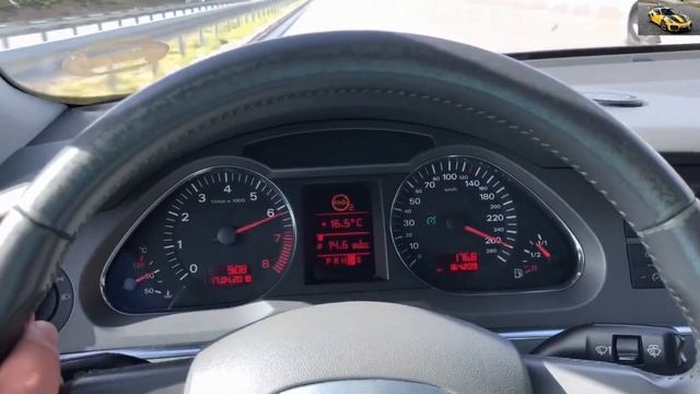 Audi A6 3.2 FSI Top Speed 270 km\h Acceleration смотреть онлайн