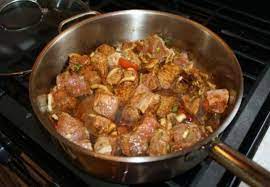 Как потушить мясо.