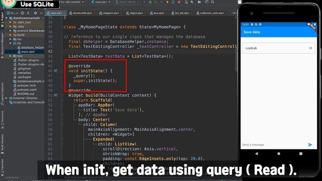 Flutter - Save data ( SQLite, CRUD, SQL, Table, Database ) example, tutorial смотреть онлайн