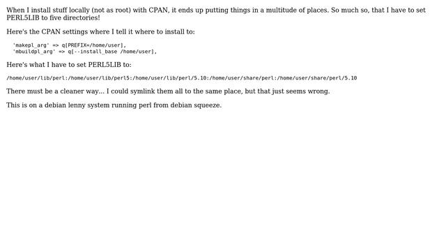 CPAN install to many directories смотреть онлайн