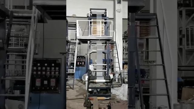 600mm LDPE LLDPE mono layer film blowing machine смотреть онлайн