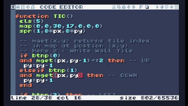 TIC-80 Beginner Tutorial #18 - map () Function смотреть онлайн