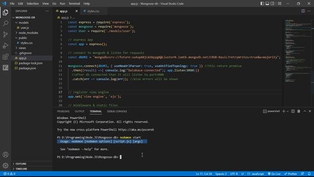 Usage: nodemon [nodemon options] [script.js] [args] || solved смотреть онлайн