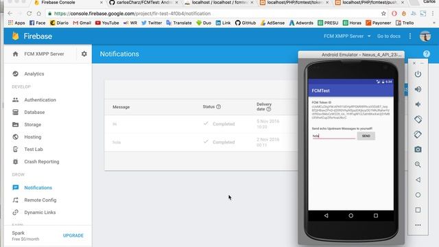Upstream and Downstream messages using FCM - Android смотреть онлайн