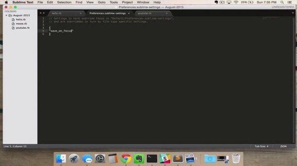 Setting Up Autosave In Sublime Text 3 Tutorial