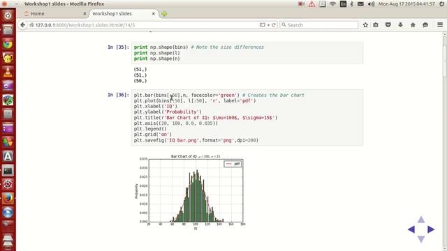 Scientific Programming Using Python : 014 : Scientific Symbols and Simple Bar Charts смотреть онлайн